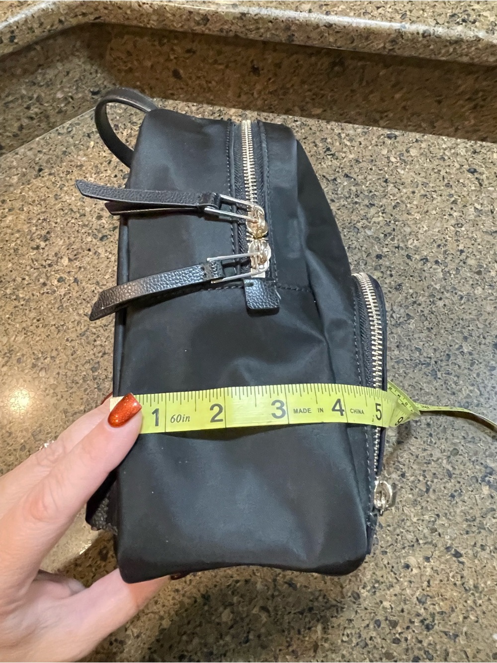kate spade Retro Modern Black Dawn Medium Backpack Nylon Lightweight Coquette - Picture 13 of 15